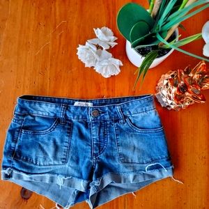 Forever 21 denim cutoff shortie